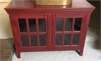 Med. red stained buffet/storage hutch