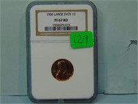 1960 Large Date Lincoln Penny - NGC PF-67 Red