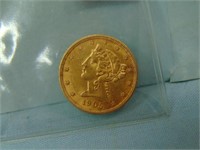 1905 Liberty Head Half Eagle $5 US Gold Coin