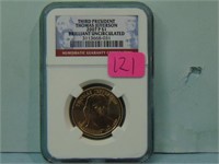 2007-P Thomas Jefferson Presidential Dollar - NGC