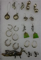 Silvertone, Silver Earrings, Jewelry