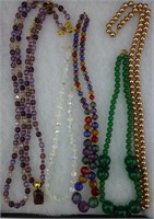 Beaded Faceted Necklaces