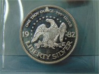 1982 A-Mark Liberty Silver Bullion Round