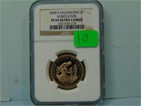 2009-S Sacagawea Dollar Agriculture - NGC PF-69 Ul