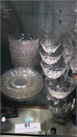 Crystal Glass Sherbets, Bowls & Plates