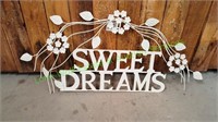 Sweet Dreams Metal Art Sign