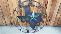 Large Metal Art , Texas 1836 "The Lone Star State"