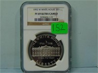 1992-W White House Proof Silver Dollar - NGC PF-69