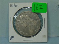 1836 Capped Bust Silver Half Dollar - Lettered Edg
