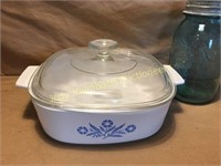 Corningware Blue Cornflower casserole with lid