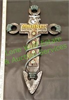 Small United States Marines Wall Cross