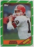 1986 TOPPS Bernie KOSAR-BROWNS NFL Card #187