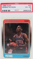 1988 FLEER Dennis Rodman PSA Graded 4 VG-EX