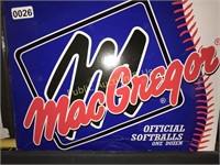 MACGREGOR OFFICIAL SOFTBALLS