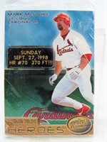 (6) 1998 Pacific Home Run HEROES Baseball Cards