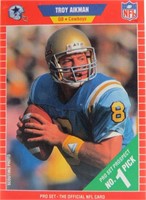 '89 NFL Troy AIKMAN No.1 Pick ROOKIE Card # 490