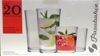 NEW (18) Glass Drinkware Set