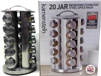 NEW 20 Jar Spice Rack With Spices