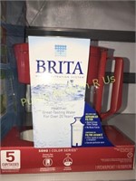 BRITA WATER FILTRATION SYSTEM PITCHER-RED 5 CUP
