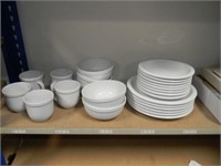 POTTERY BARN DISHES-PLATES, BOWLS & CUPS