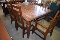 Set of Seven Dining Chairs - Two Are Armchairs