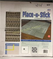 Place-N-Stick Carpet Tiles Earthtone 16pc