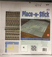 Place-N-Stick Carpet Tiles Earthtone 16pc