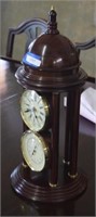 Wooden Table Clock and Thermometer