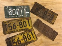 vintage license plates (inc 1914)