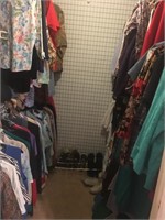 Closet full of clothing