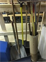 brooms, shovels, scrappers, handles