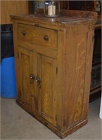 Antique Oak Cupboard w/ Drawer