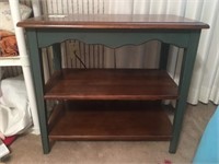 Tiered wood table - 31x18x27" tall