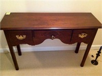 Mahogany table with 3 drawers