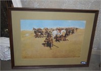 Custom Framed Frederic Remington Print