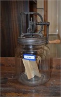 Vtg Dazey Butter Churn with Wooden Paddles