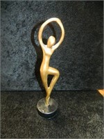 Mid-Century Polished Brass Sculptural Dancer