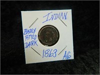 1863 Indian Head Penny