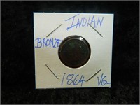 1864  Bronze Indian Head Penny