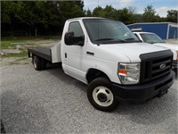 2008 FORD E350 FLAT BED 201,581 MILES
