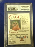 2002 Sage Pangos LeBron James Rookie Basketball