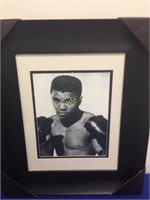 Muhammad Ali Autographed Picture Framed 16 1/2 x