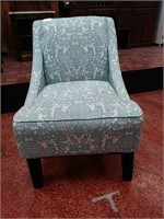 Beautiful Blue bird pattern accent chair