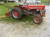 MASSEY 135 2WD DIESEL TRACTOR WITH BOX BLADE
