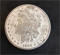 1880 morgan silver dollar