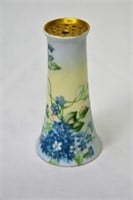 Porcelain Hatpin Holder with Forget-Me-Nots