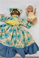 Double Raggedy Ann Type Doll and Composition Doll