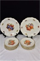Porcelain Fruit Plate Set