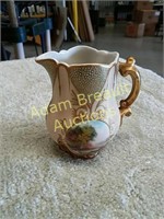 H & Co half pint porcelain pitcher