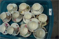 12 Find Bone China Tea cups and saucers